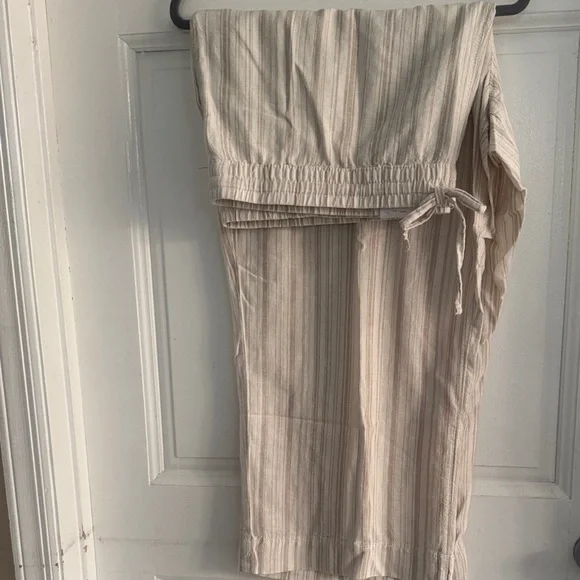 Sonoma Beige Striped pants 3X - Picture 1 of 5